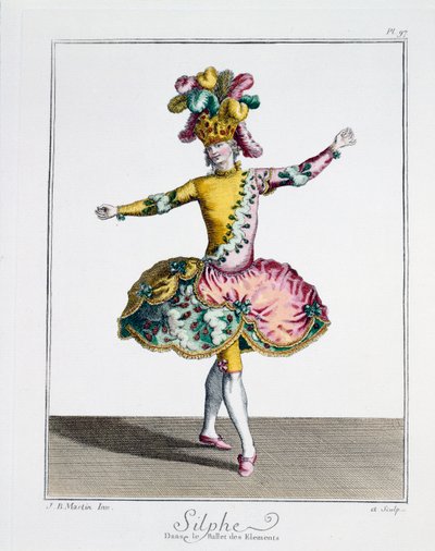 Costume Design for Silphe in the Ballet of the Elements, late 18th century by Jean Baptiste Martin